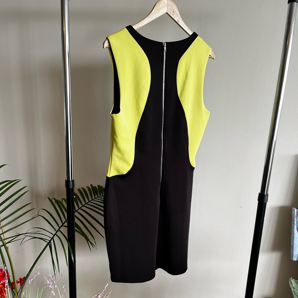 Black and green MIDI Walter Baker dress